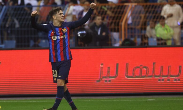 جافي - برشلونة (المصدر:Gettyimages)