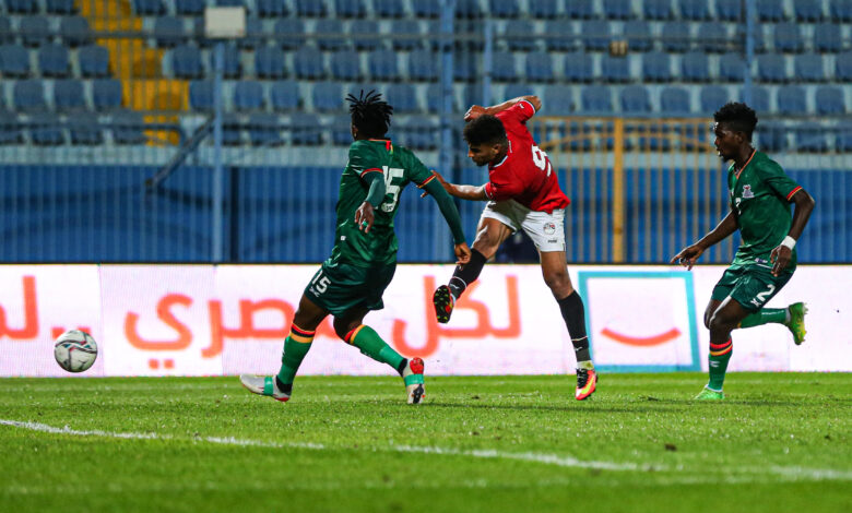 منتخب مصر الأولمبي ضد زامبيا (تصوير: مصطفى الشحات)