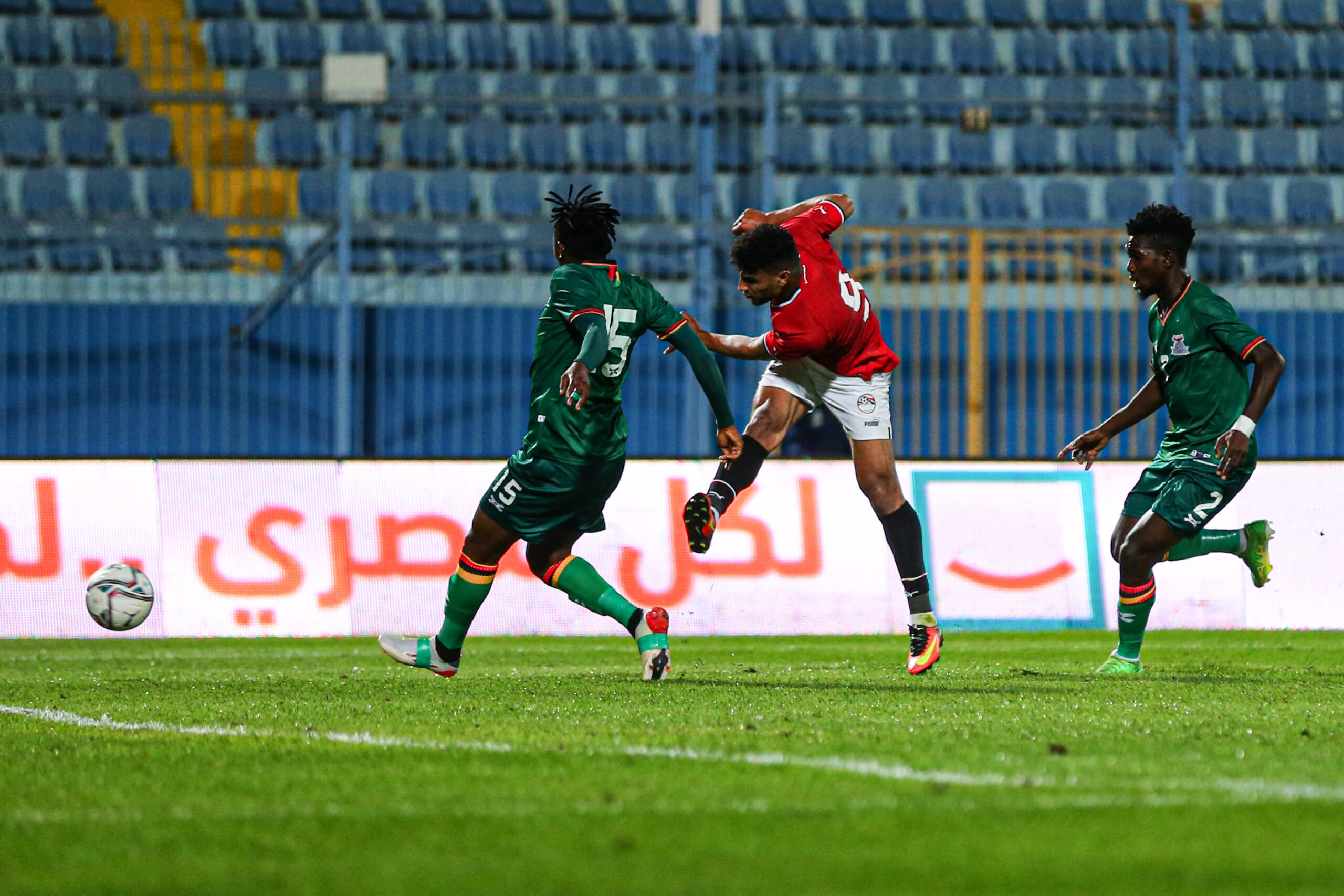 منتخب مصر الأولمبي ضد زامبيا (تصوير: مصطفى الشحات)