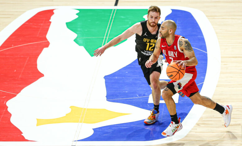 الأهلي ضد فيروفيارو في بطولة الدوري الإفريقي BAL (تصوير: مصطفى الشحات)
