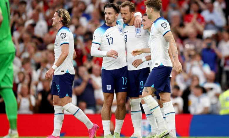هاري كين - جاك جريليش - منتخب إنجلترا (المصدر:Gettyimages)