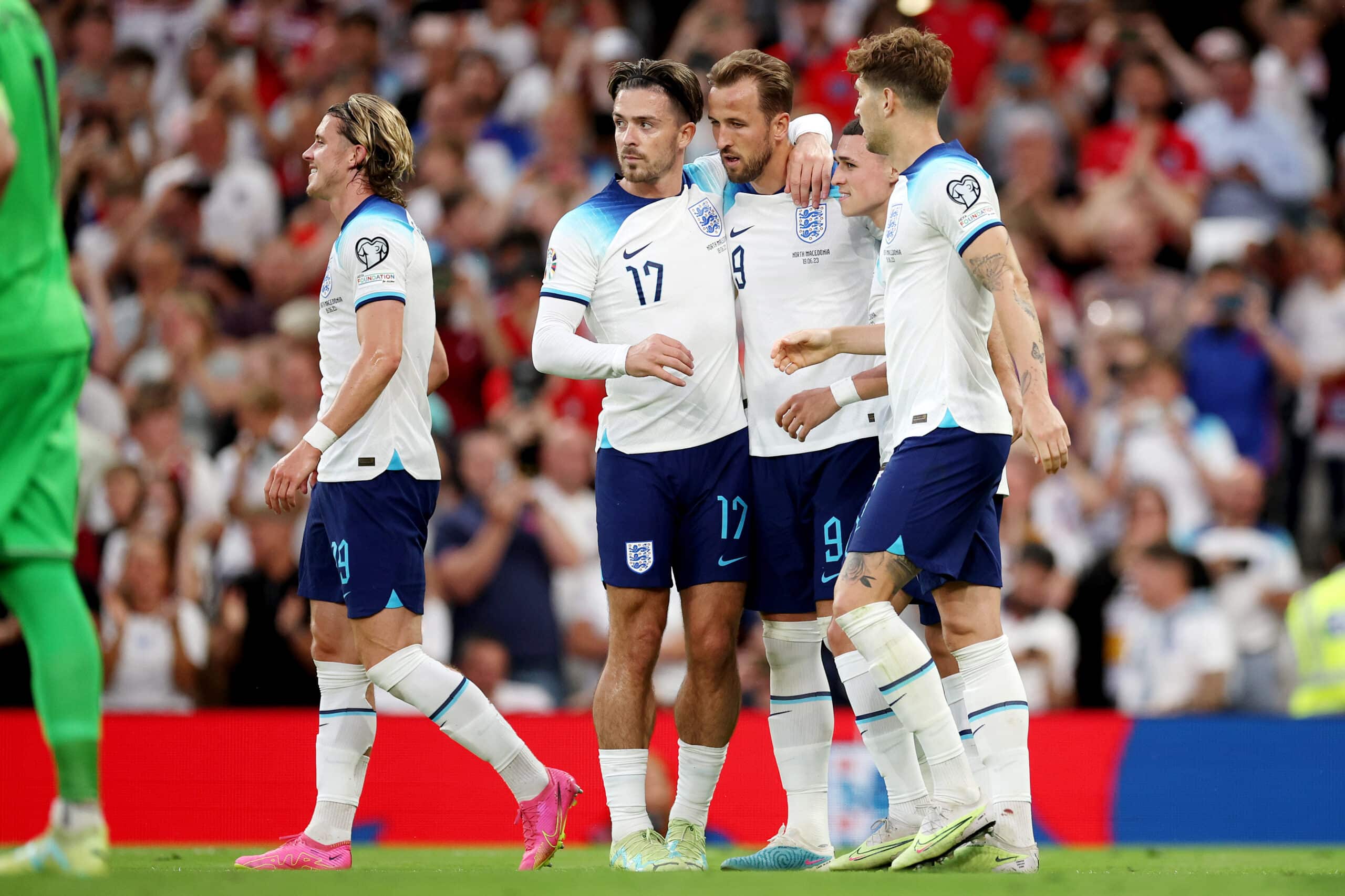 هاري كين - جاك جريليش - منتخب إنجلترا (المصدر:Gettyimages)