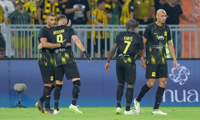 فابينيو - نجولو كانتي - كريم بنزيما - عبدالرزاق حمدالله - اتحاد جدة