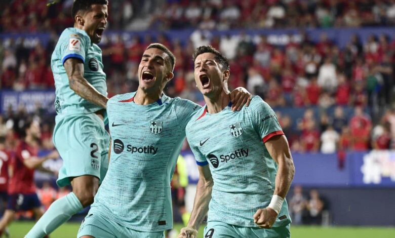 برشلونة - ليفاندوفسكي - فيران توريس