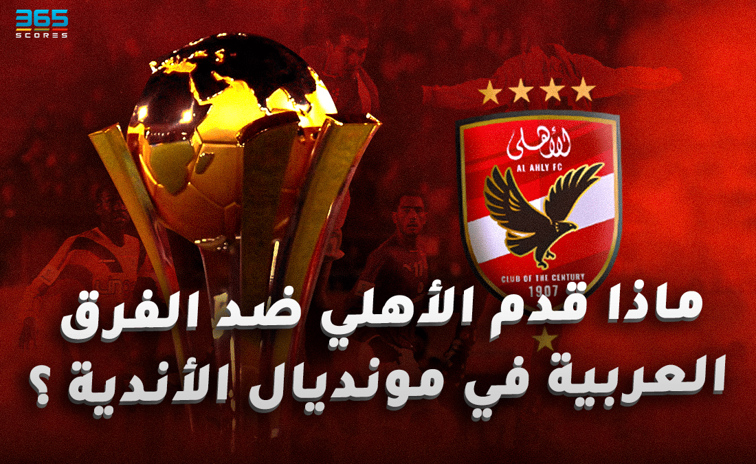 مباريات الأهلي ضد الأندية العربية في كأس العالم للأندية