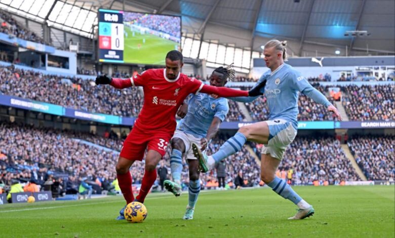 مباراة ليفربول ضد مانشستر سيتي