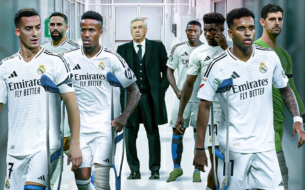إصابات ريال مدريد موسم 2024/2025