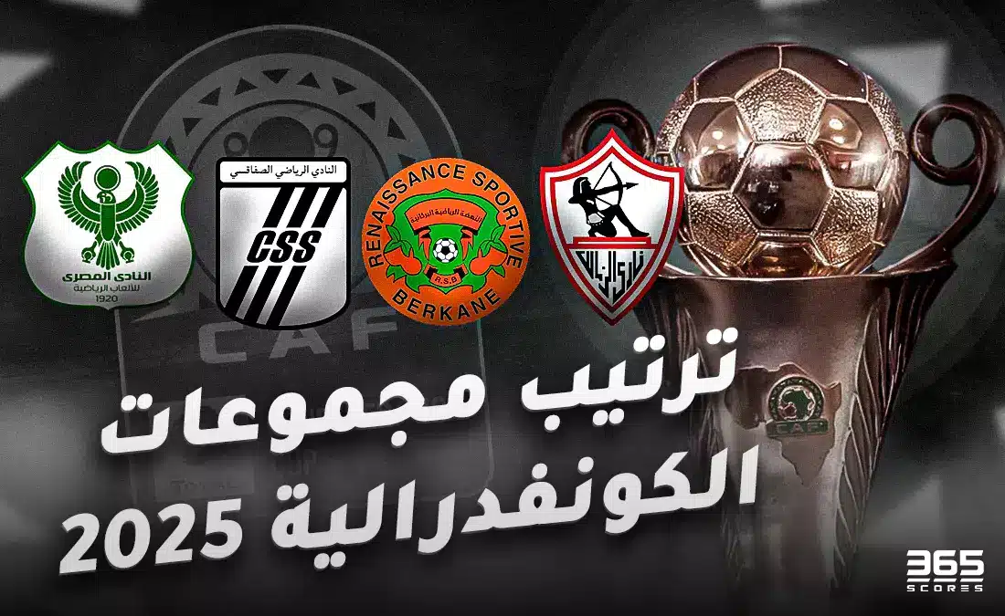 ترتيب مجموعات الكونفدرالية الإفريقية 2024/2025