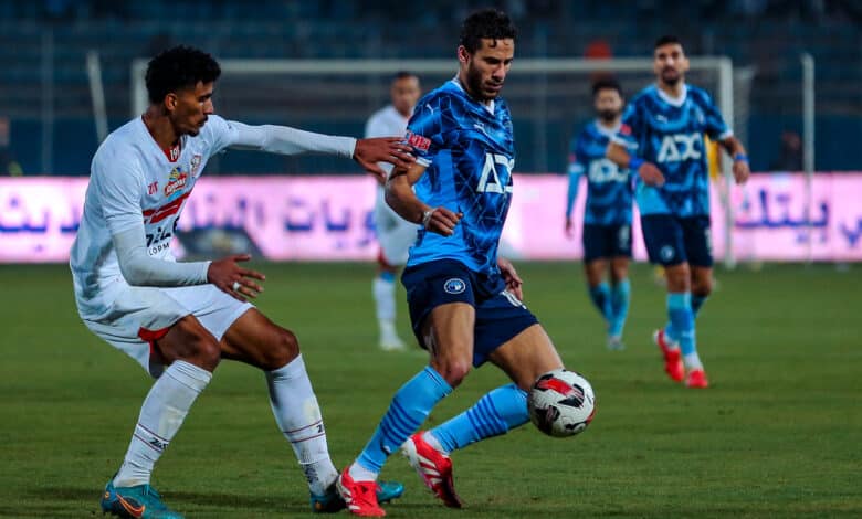 رمضان صبحي - حسام عبد المجيد - الزمالك ضد بيراميدز