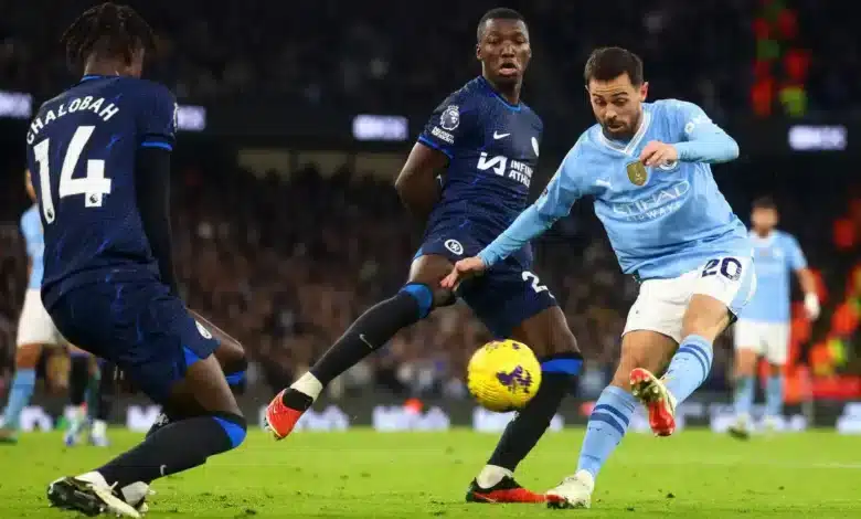 القنوات الناقلة لمباراة مانشستر سيتي ضد تشيلسي بالجولة 23 في الدوري الإنجليزي