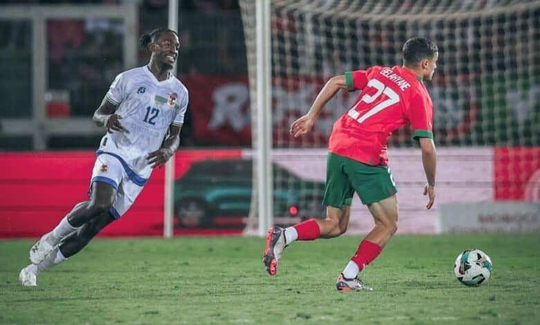 رضا بلحيان - منتخب المغرب (تصوير عمر الناصري)