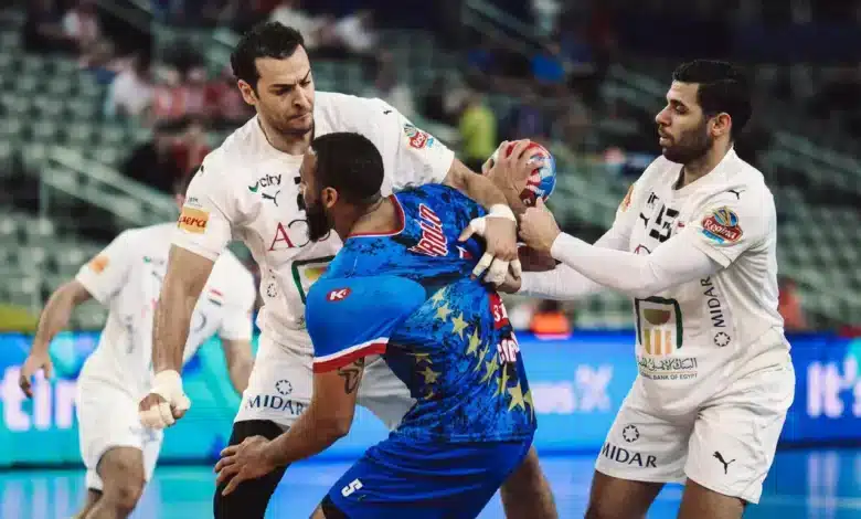 القنوات الناقلة لمباراة مصر ضد فرنسا في كأس العالم لكرة اليد 2025