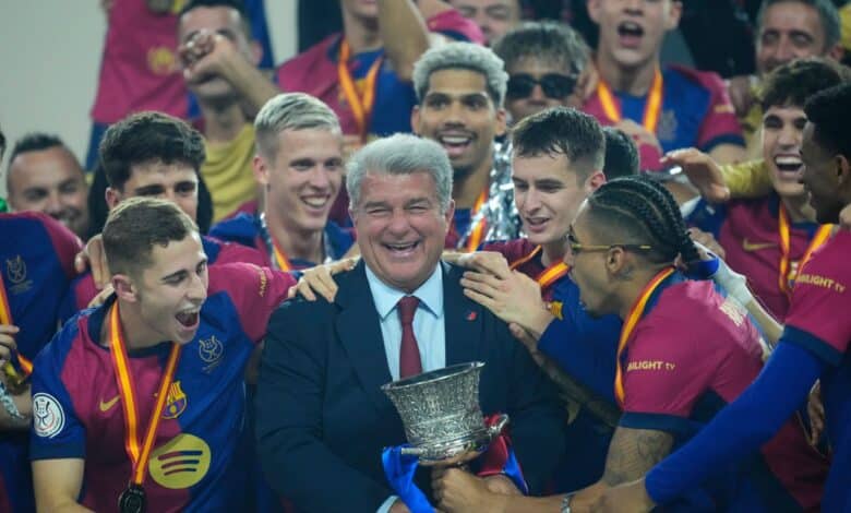 خوان لابورتا - برشلونة - كأس السوبر الإسباني 2025 (المصدر:Gettyimages)