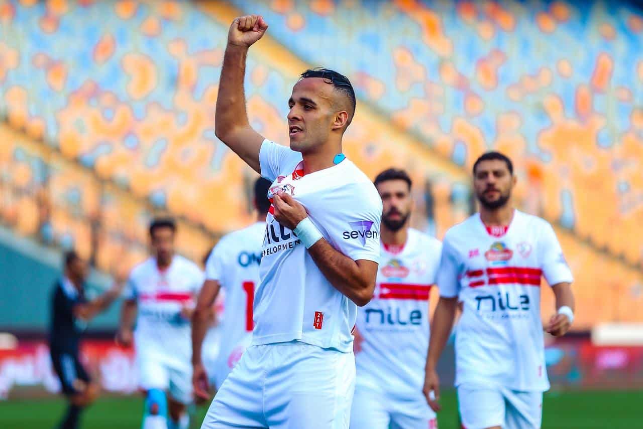 ناصر منسي مهاجم الزمالك - تصوير: مصطفى الشحات