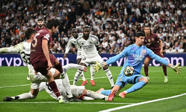 تيبو كورتوا - ريال مدريد ضد مانشستر سيتي