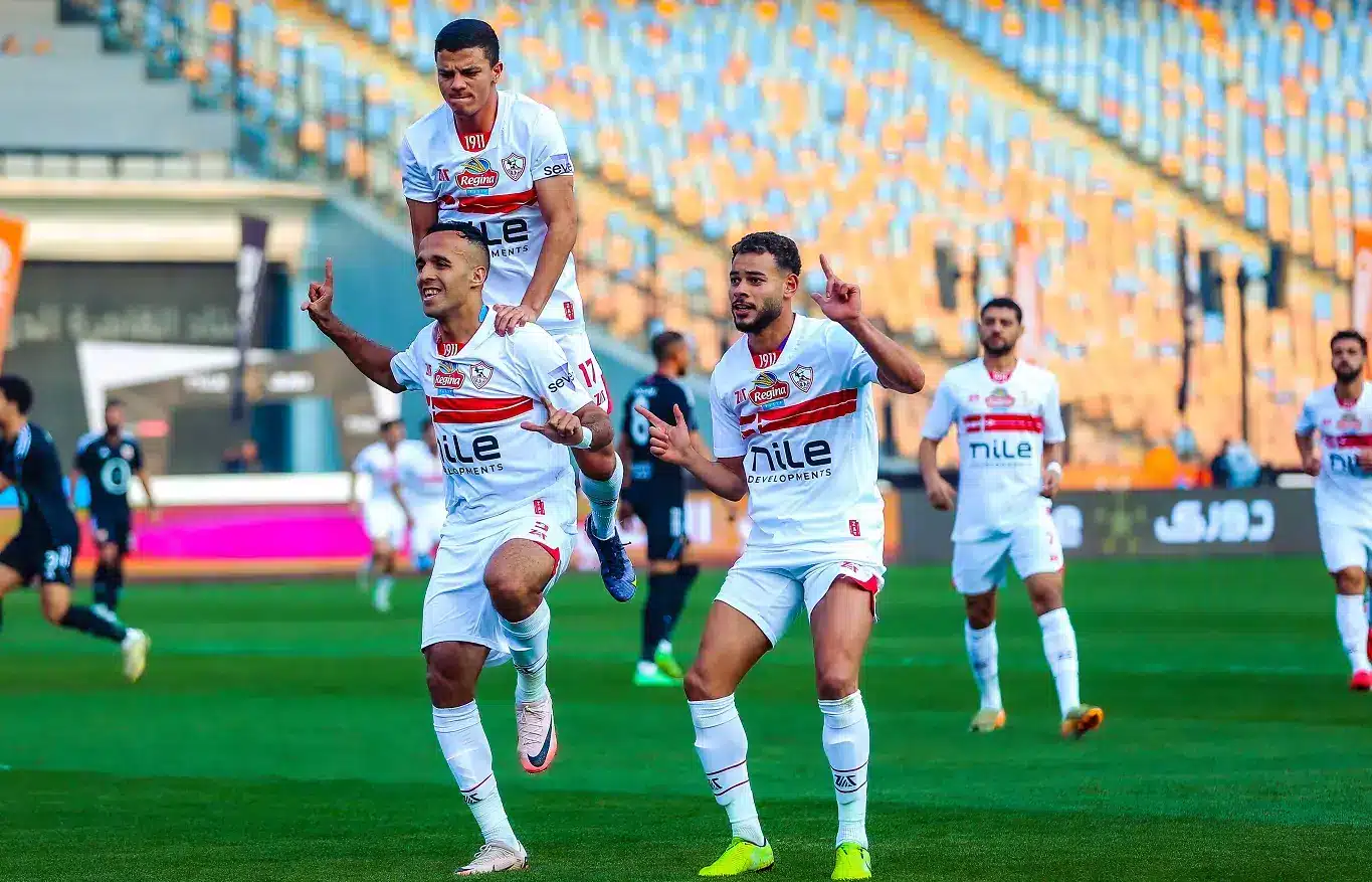 معلومات عن مباراة الزمالك اليوم ضد زد - نبيل عماد دونجا - ناصر منسي - محمد شحاتة - الزمالك (تصوير: مصطفى الشحات)