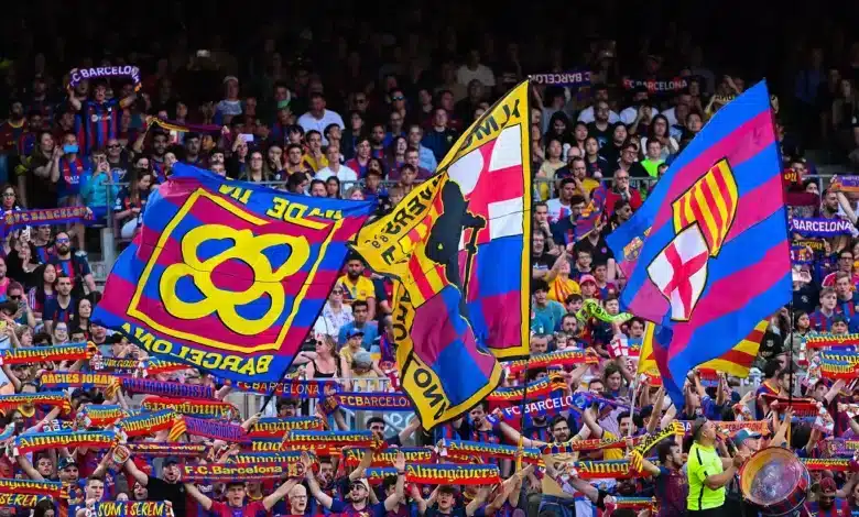 جماهير برشلونة (المصدر:Gettyimages)
