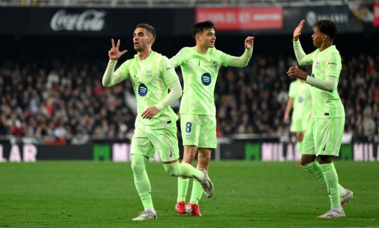فيران توريس - لامين يامال - بيدري - برشلونة