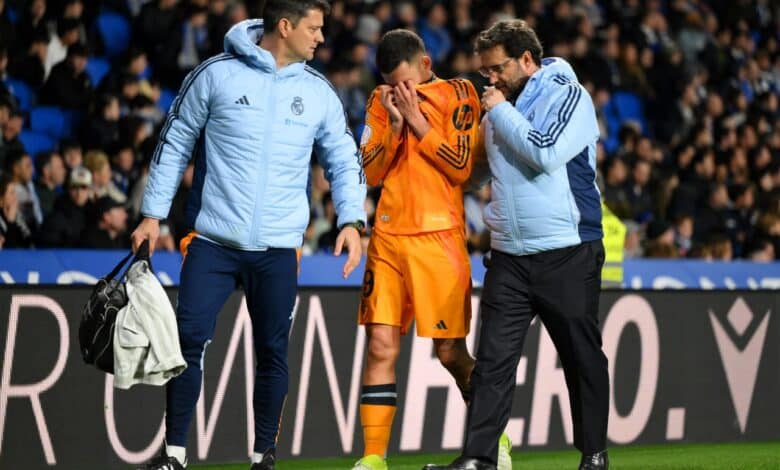 إصابة داني سيبايوس - ريال مدريد ضد ريال سوسيداد