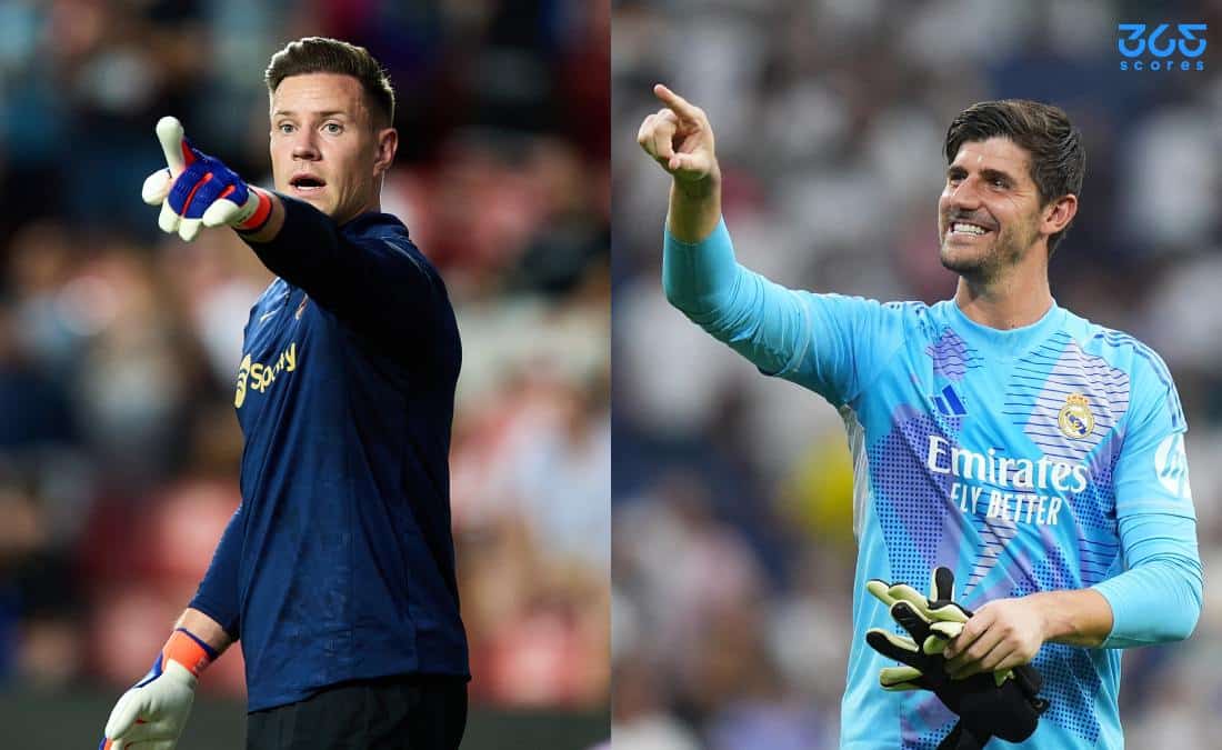 تير شتيجن - تيبو كورتوا - برشلونة - ريال مدريد