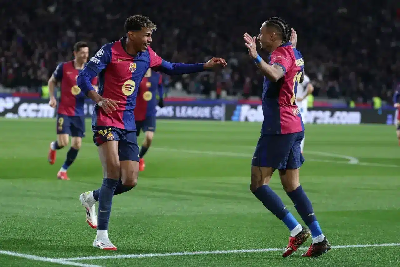 القنوات الناقلة لمباراة برشلونة ضد ريال سوسيداد بالجولة 26 في الدوري الإسباني - لامين يامال