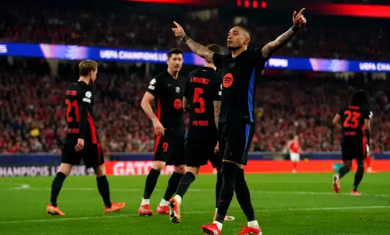 رافينيا - لاعب برشلونة - (المصدر : Gettyimages)