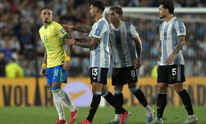 الأرجنتين ضد البرازيل - رافينيا - المصدر : Getty images