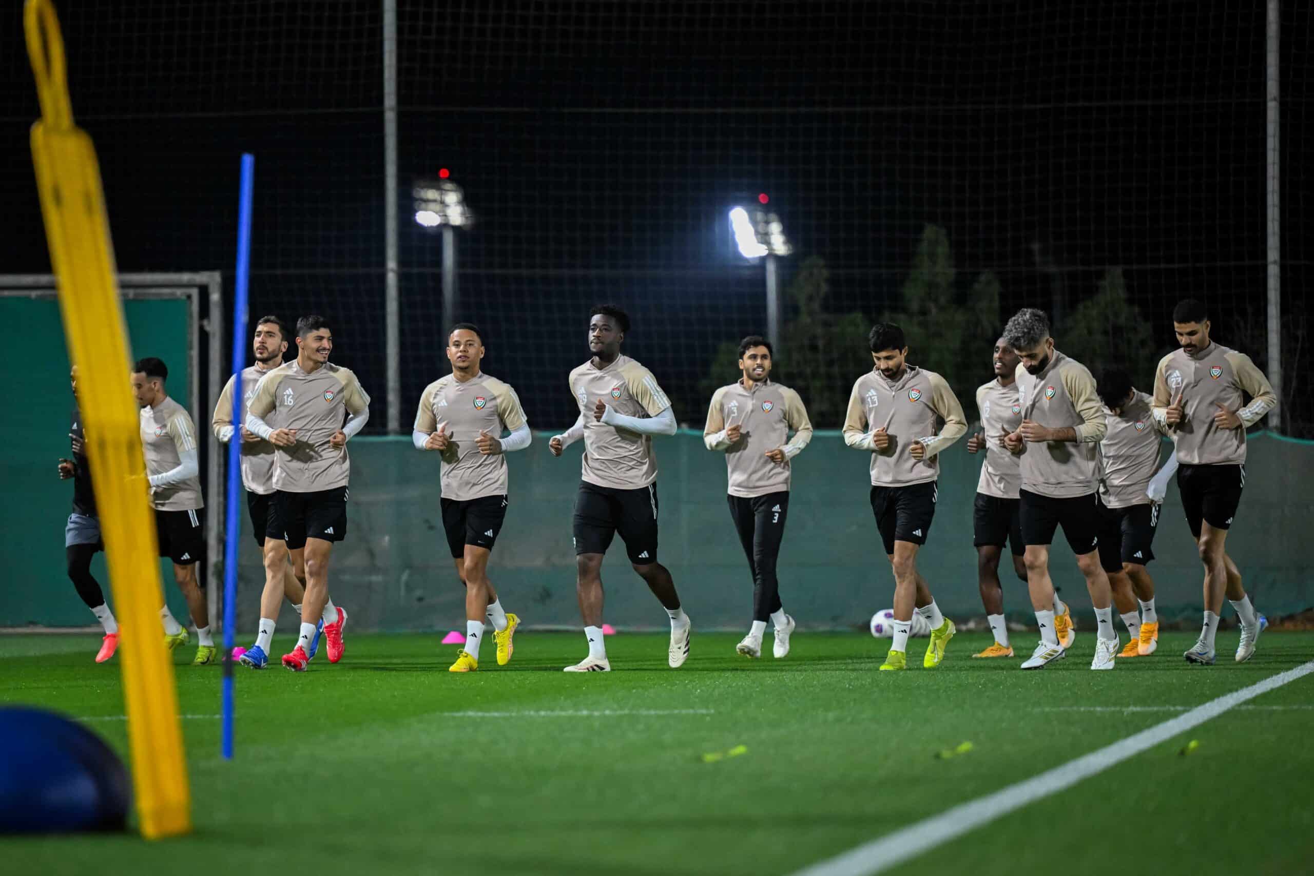 مران منتخب الإمارات - المصدر: الحساب الرسمي للاتحاد الإماراتي