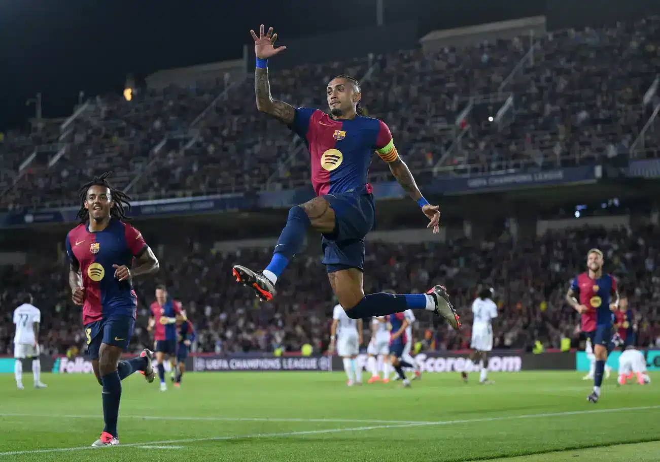 رافينيا - جول كوندي - برشلونة (المصدر:Gettyimages)
