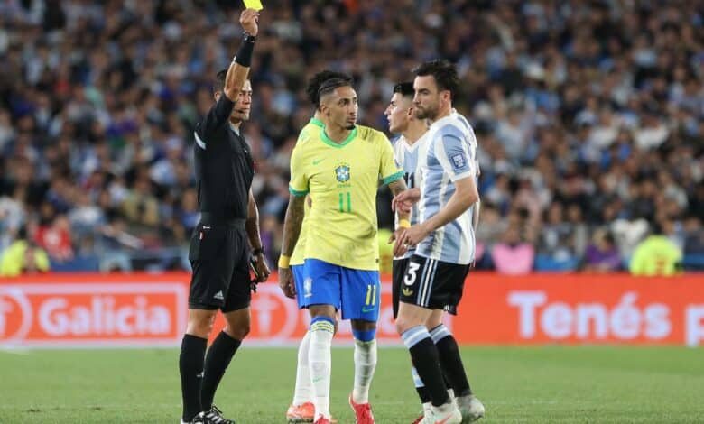 الأرجنتين ضد البرازيل - رافينيا - المصدر : Getty images