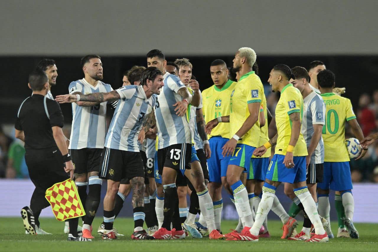 الأرجنتين ضد البرازيل - المصدر : Getty images
