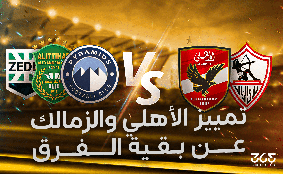 تمييز الأهلي والزمالك عن بقية الفرق