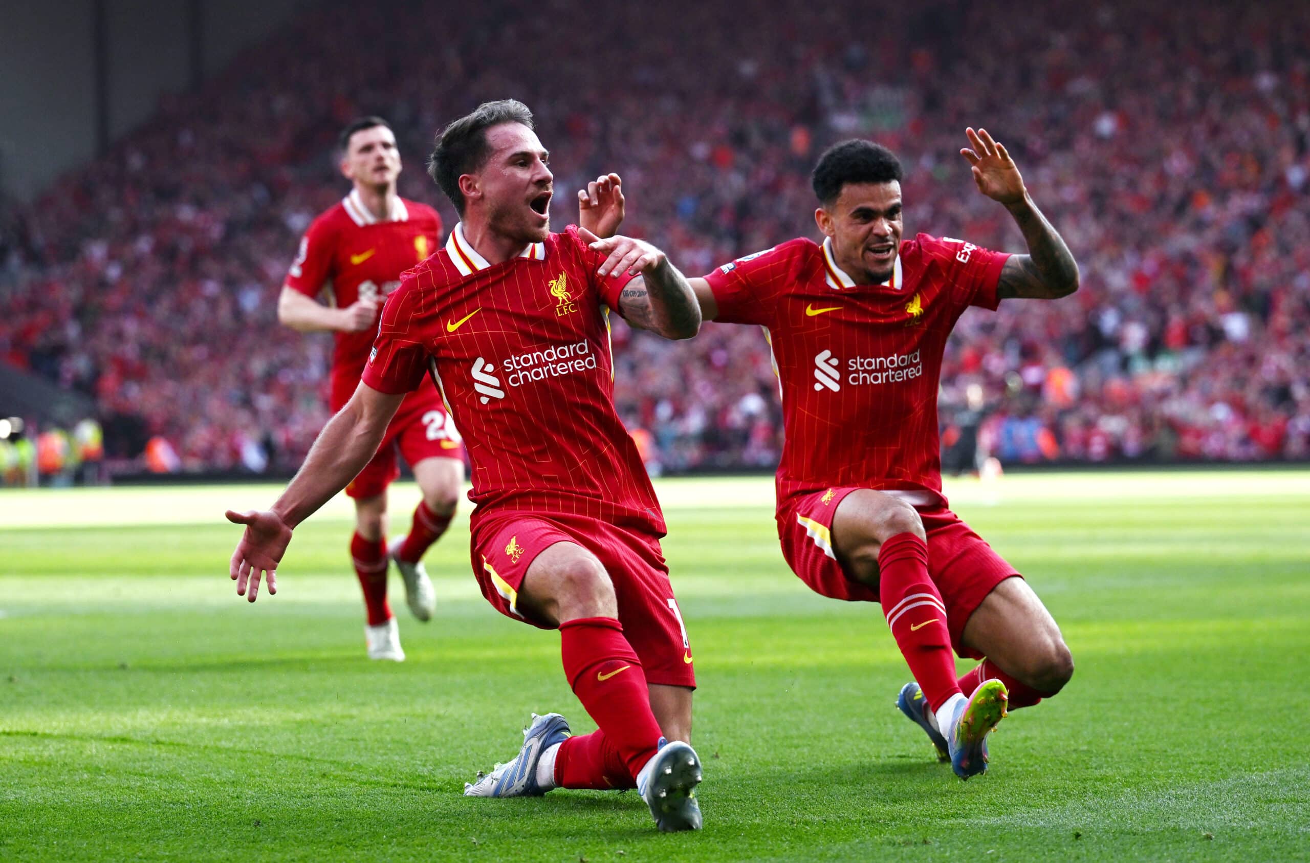 ليفربول - ماك أليستر - لويس دياز - (المصدر:Gettyimages)