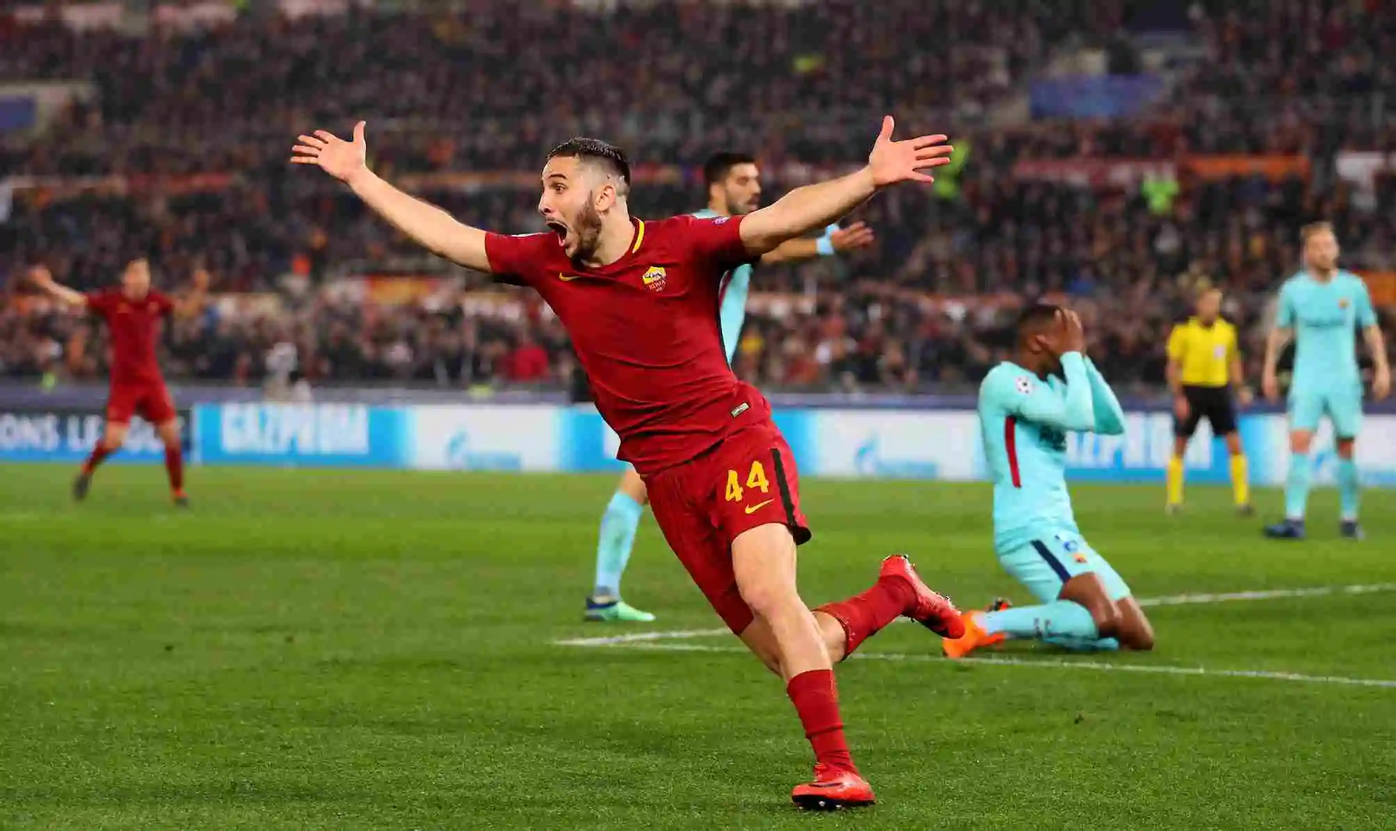 ريمونتادا كوستاس مانولاس مع روما ضد برشلونة