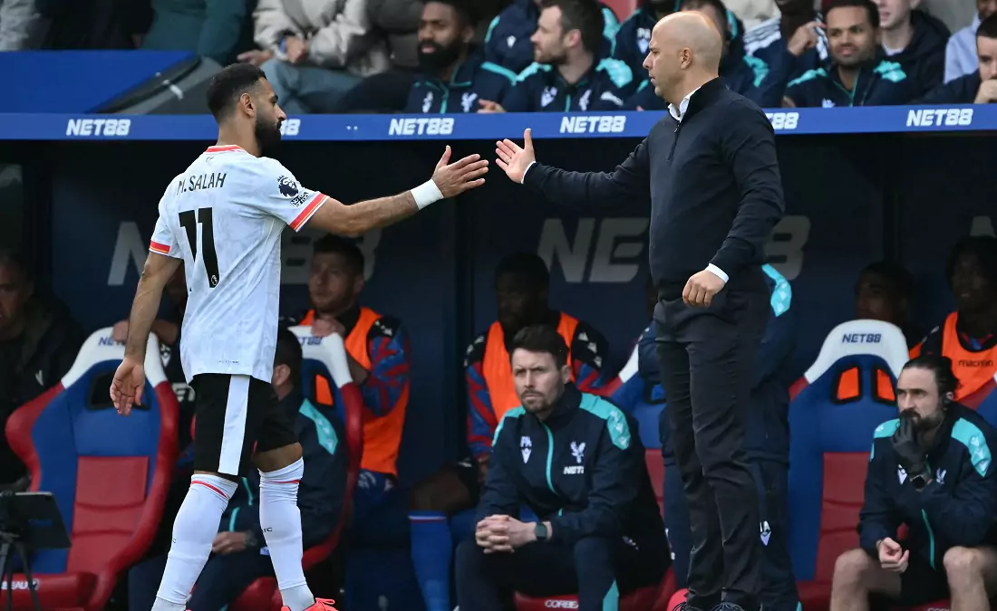 محمد صلاح - آرني سلوت - ليفربول (المصدر:Gettyimages)