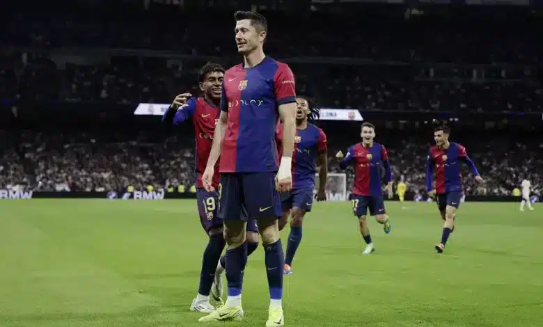 روبرت ليفاندوفسكي - برشلونة (المصدر:Gettyimages) تشكيل برشلونة ضد أتلتيكو مدريد في إياب كأس ملك إسبانيا 2025