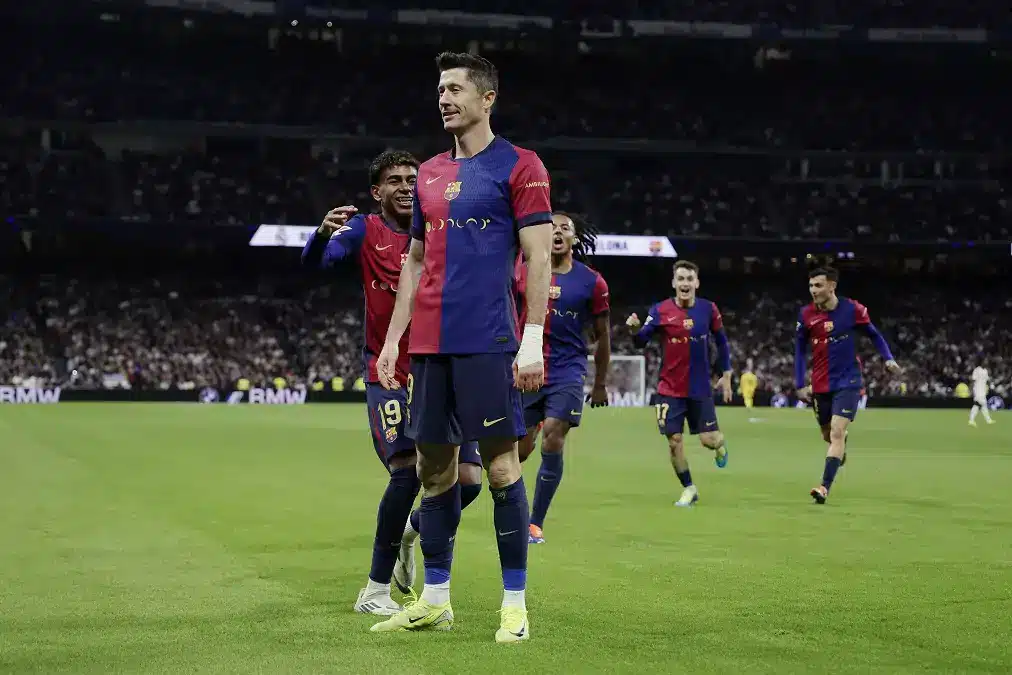 روبرت ليفاندوفسكي - برشلونة (المصدر:Gettyimages) تشكيل برشلونة ضد أتلتيكو مدريد في إياب كأس ملك إسبانيا 2025