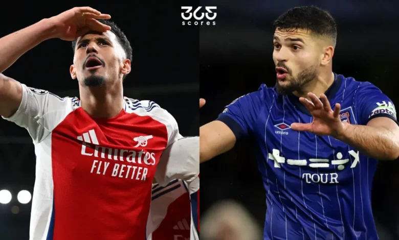 معلومات عن مباراة إيبسويتش تاون ضد أرسنال في الدوري الإنجليزي
