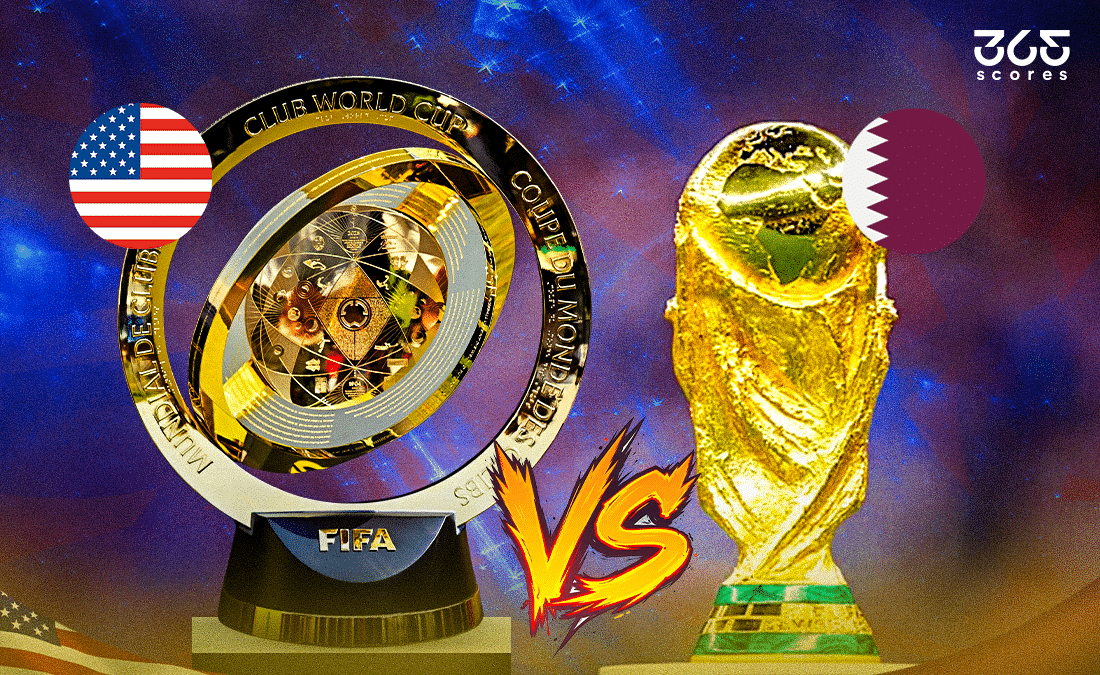 كأس العالم 2022 قطر - كأس العالم للأندية 2025 أمريكا
