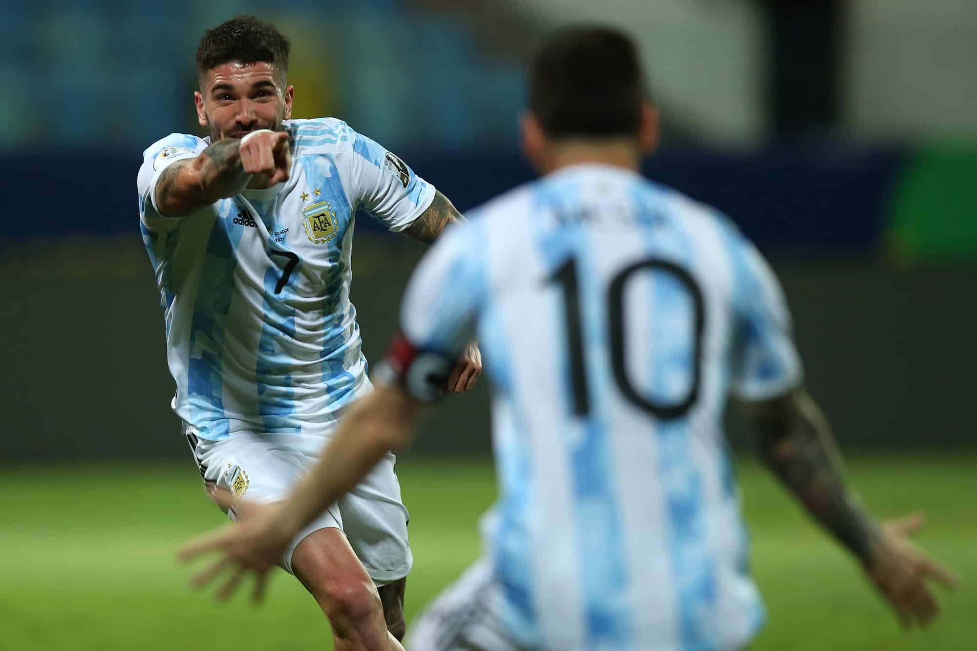 ميسي - دي بول - الأرجنتين - المصدر (Getty Images)