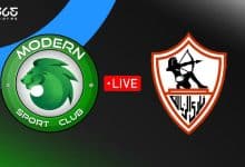 مباشر مباراة الزمالك ضد مودرن سبورت