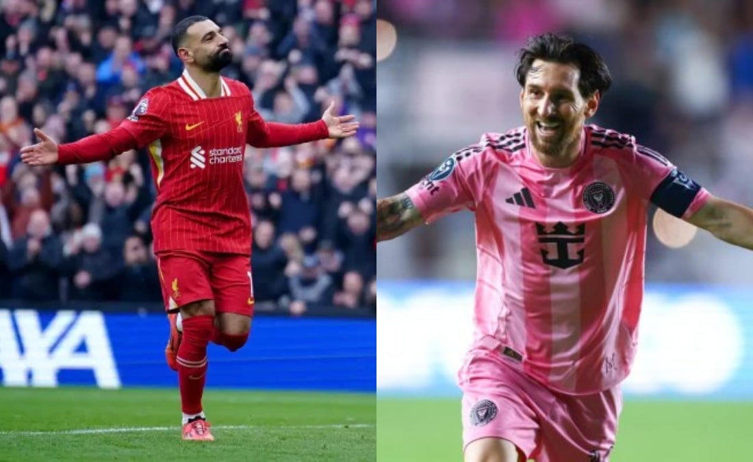 ليونيل ميسي - محمد صلاح (المصدر:Gettyimages)