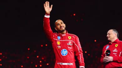 Lewis Hamilton of Great Britain and Scuderia Ferrari