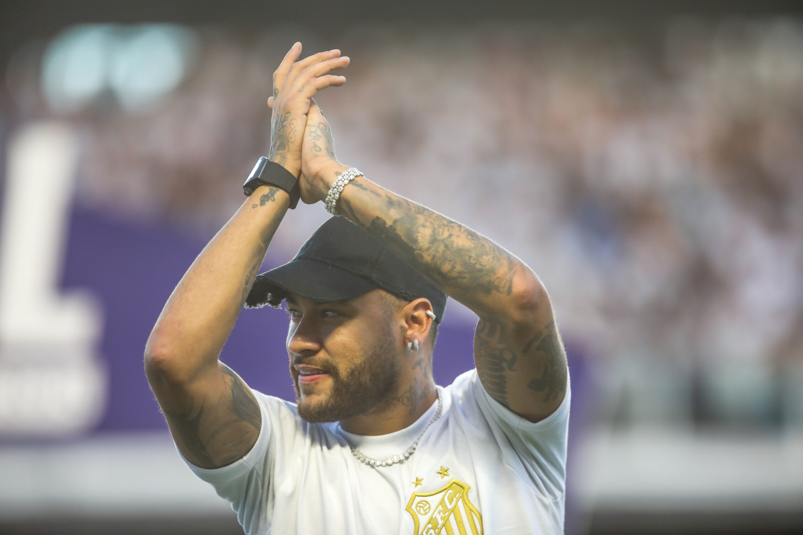 Neymar na Vila Belmiro
