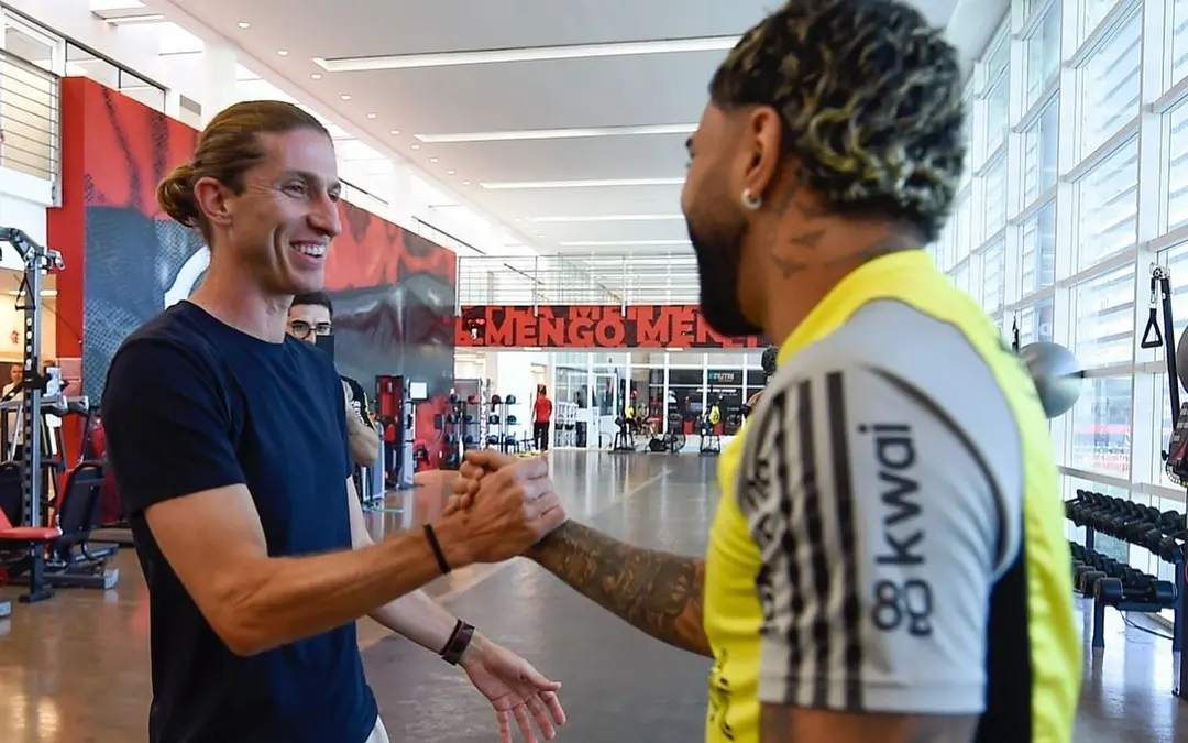 Gabigol e Filipe Luis