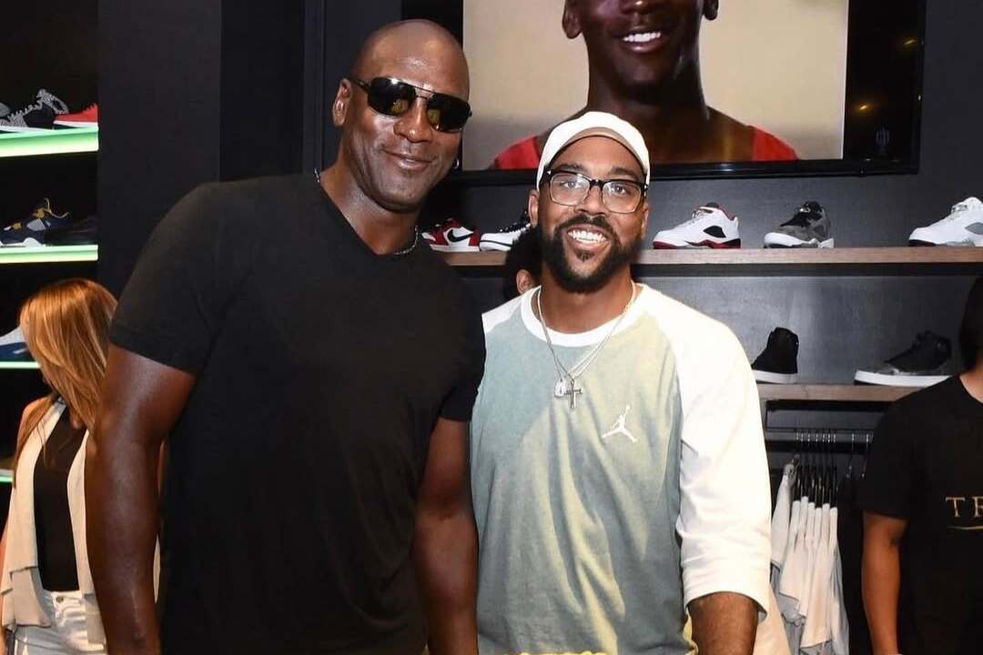 Michael Jordan e o filho Marcus Jordan