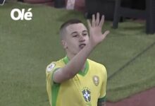 Igor Serrote provocando a Argentina depois do título no Sul-Americano Sub-20