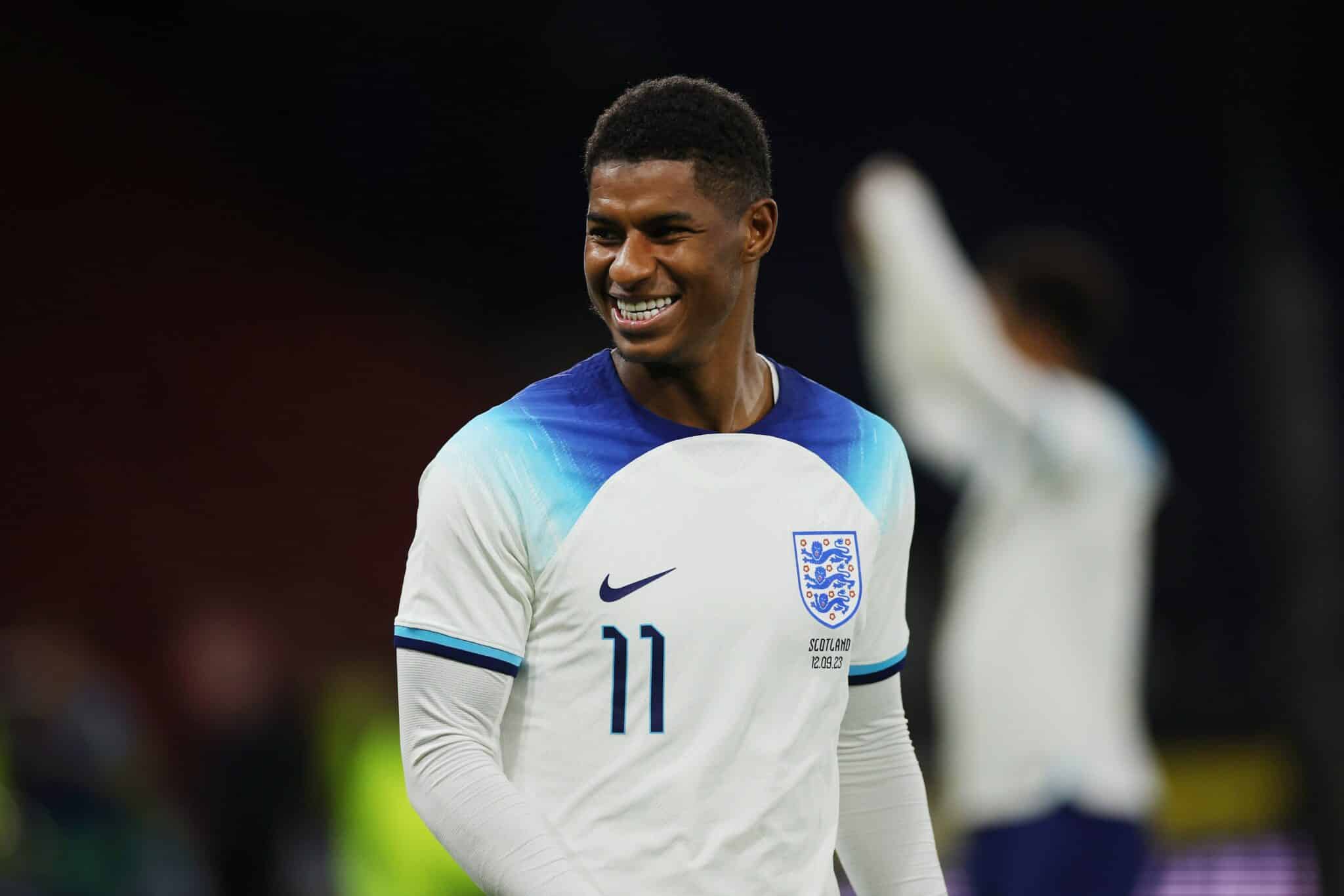 Marcus Rashford pela seleção da Inglaterra