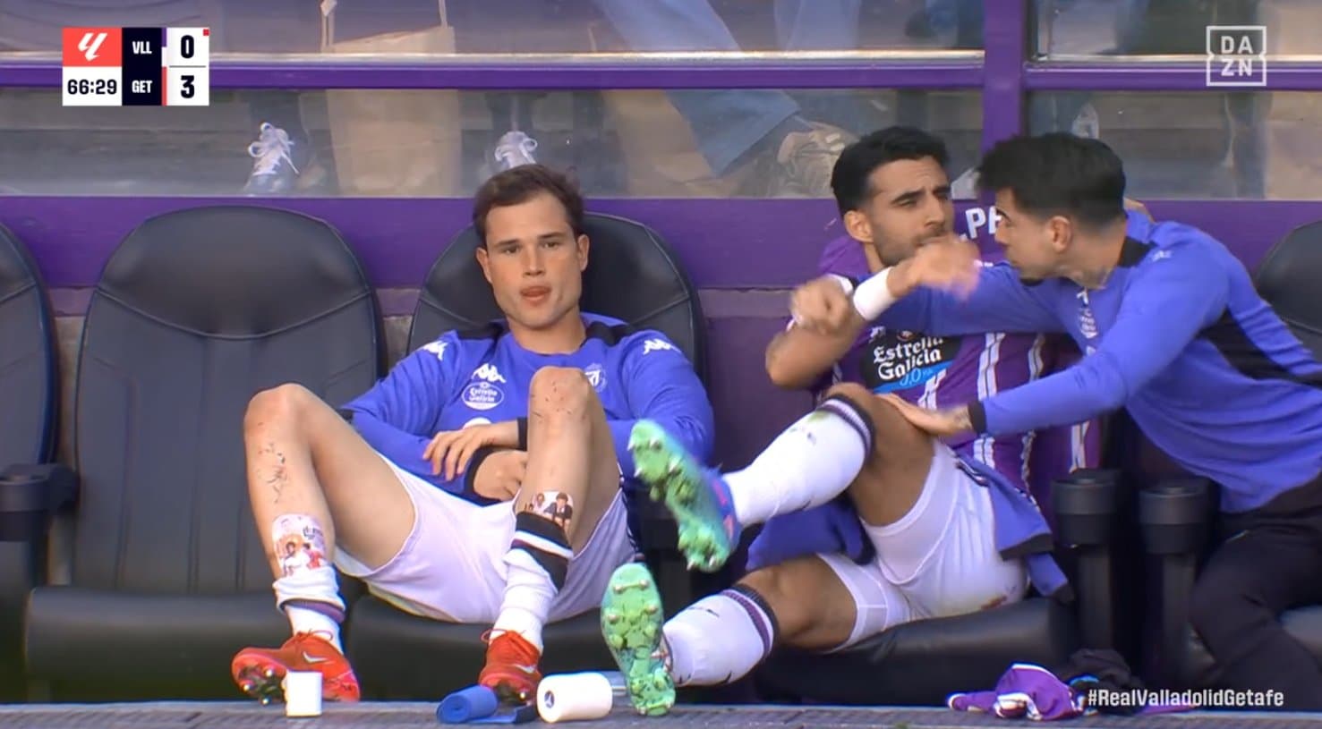 Luis Pérez e Latasa no banco do Valladolid por La Liga