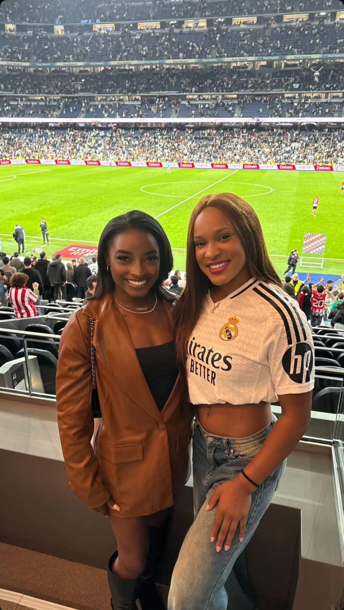 Simone Biles e Rebeca Andrade